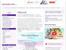 Tablet Screenshot of lords-prayer-words.com